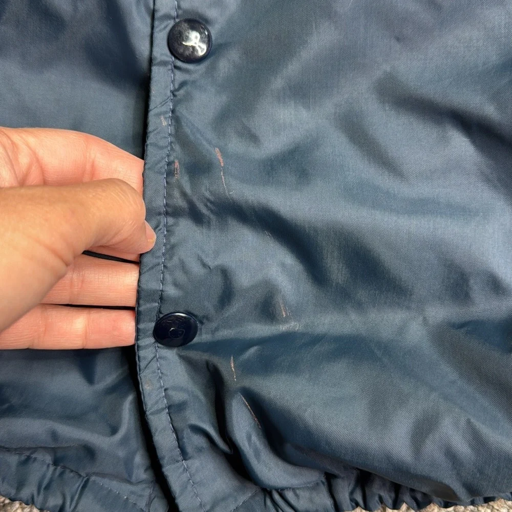Vintage Champion King's Cove Navy Blue Button Jacket Size Medium 80s